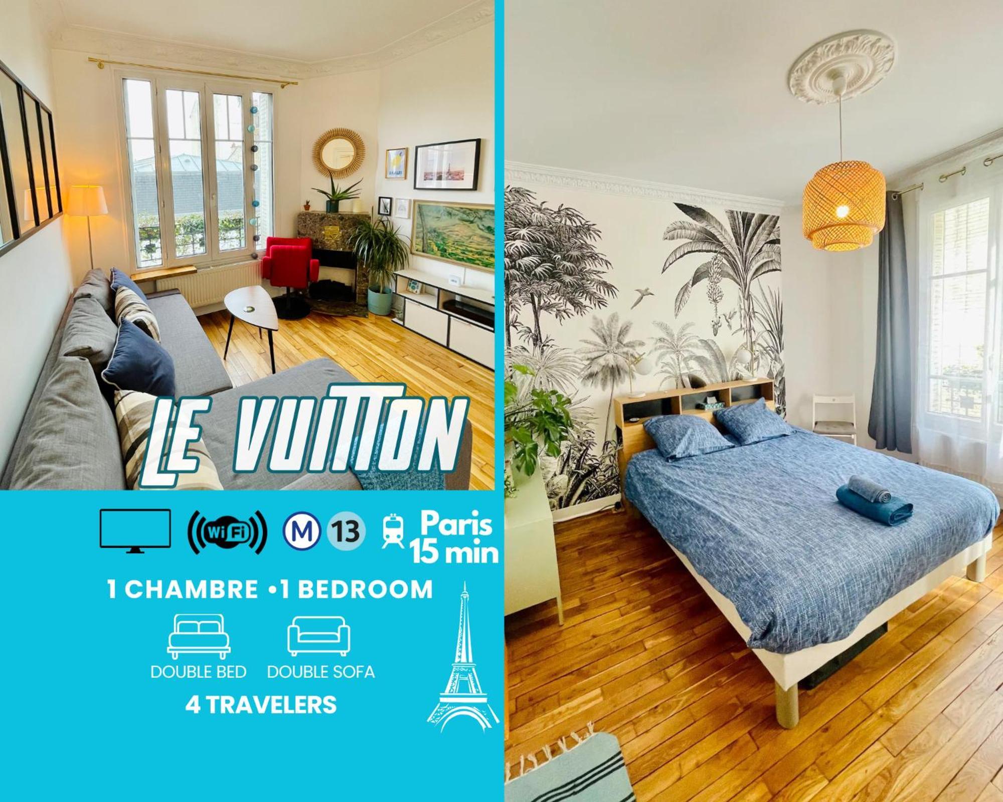 Le Vuitton Asnieres - 2 Pieces A 15 Min De Paris Apartment ภายนอก รูปภาพ